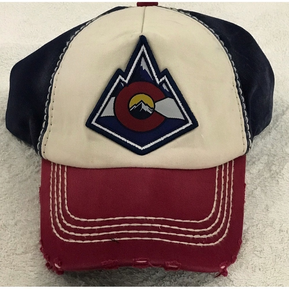 Robin Ruth NHL Colorado Avalanche Adjustable Distressed Hockey Cap